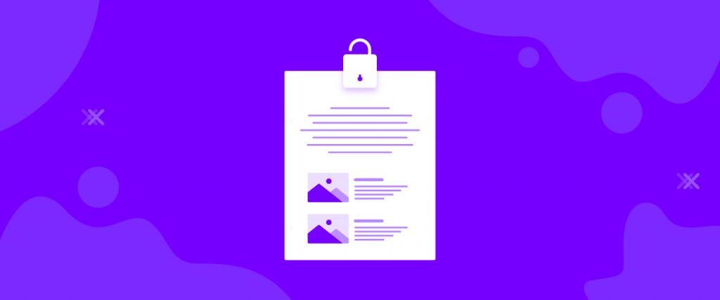 Protected Content widget