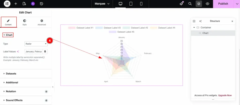 Type radar 4 - BdThemes