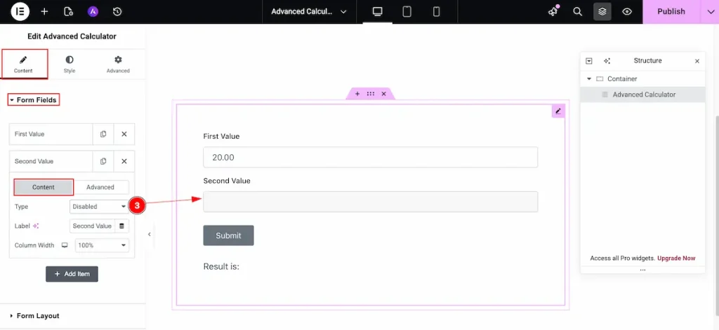 Form Fields Disable type - BdThemes