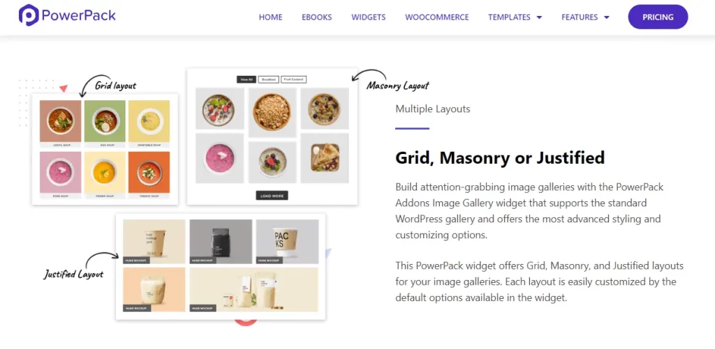 Powerpcak addon gallery widget