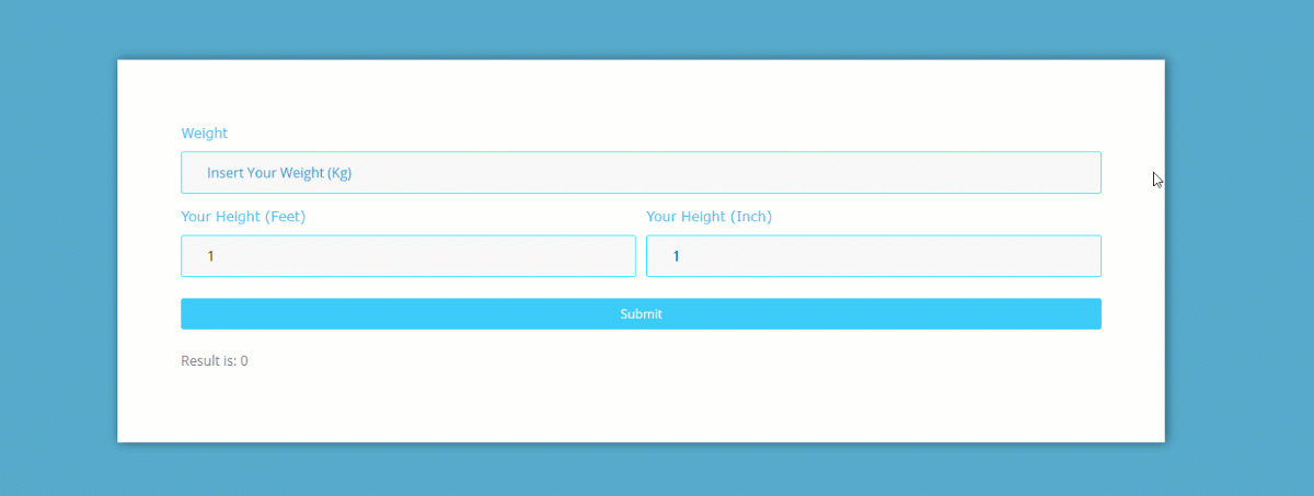 BMI calculator in elementor17 - BdThemes