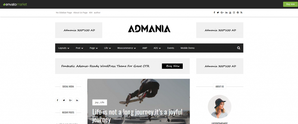 6 Admania - BdThemes
