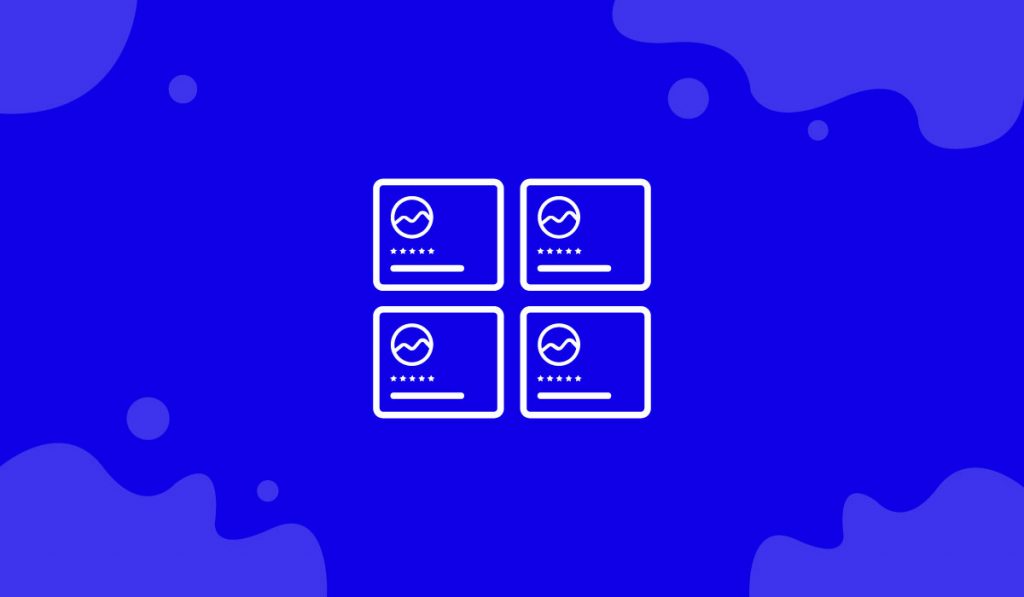 Review Card Grid widget