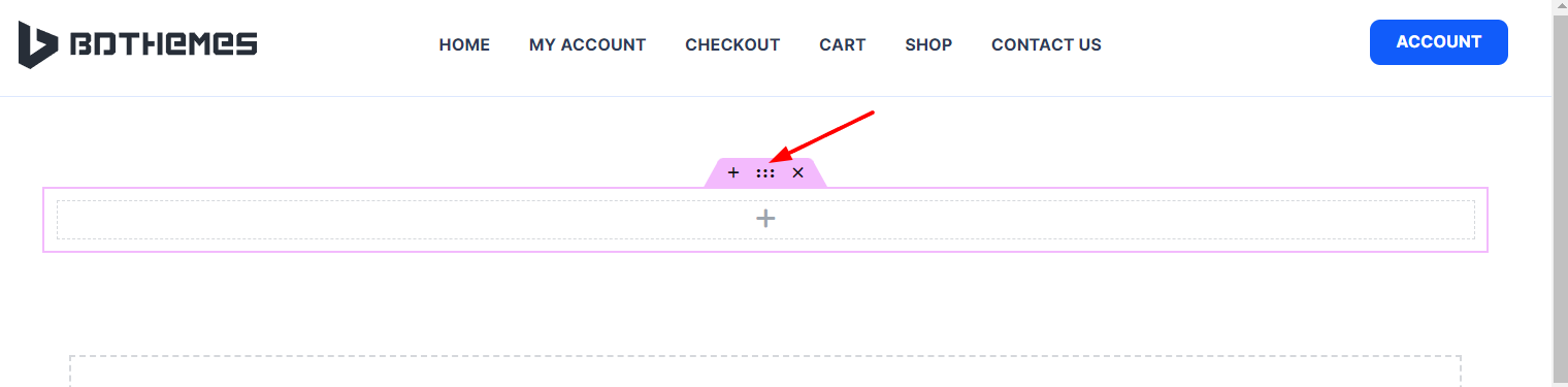 Just click the 6 dot to edit the whole section - BdThemes