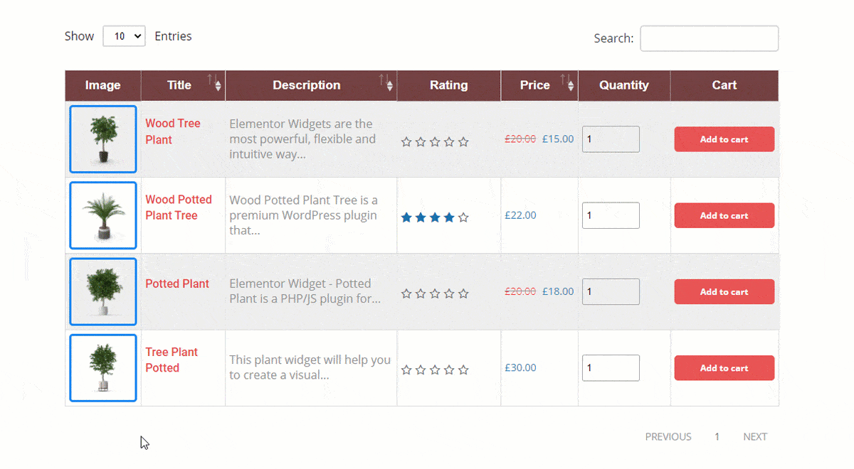 Product Table widget doc 16 - BdThemes