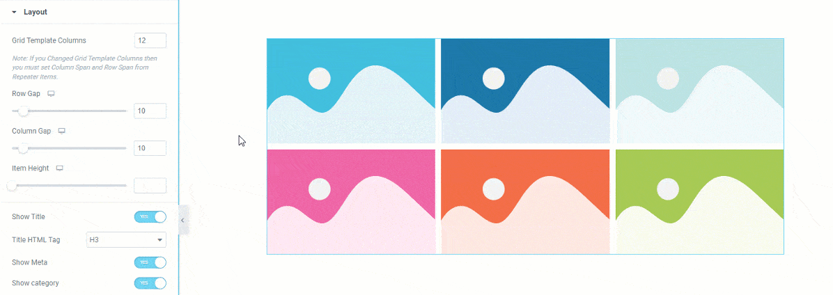 Elixir grid gallery widget 1 - BdThemes