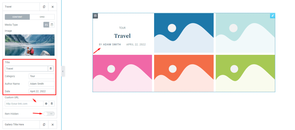 Elixir grid gallery widget 6 - BdThemes