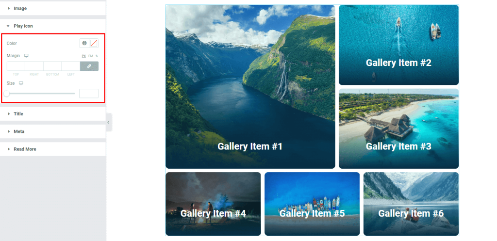 Flame gallery widget by Pixel Gallery addon for Elementor 11 - BdThemes