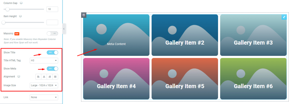 Flame gallery widget by Pixel Gallery addon for Elementor 3 - BdThemes