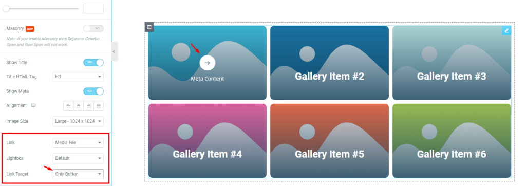 Flame gallery widget by Pixel Gallery addon for Elementor 4 - BdThemes