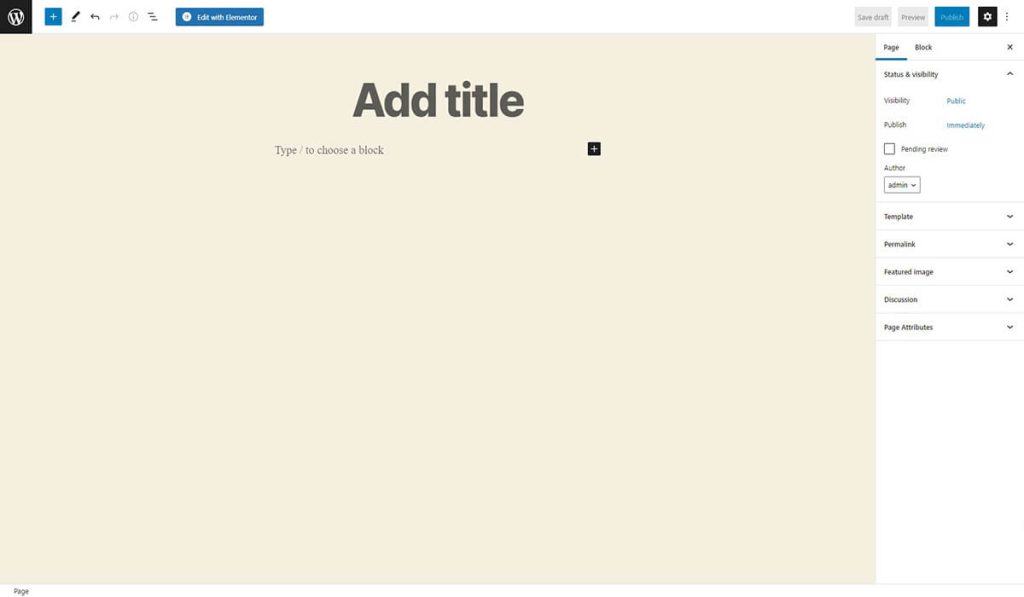 new page view