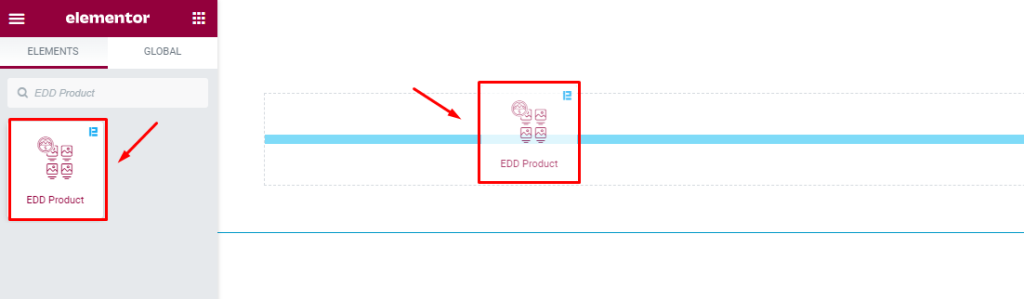 inserting edd product - BdThemes