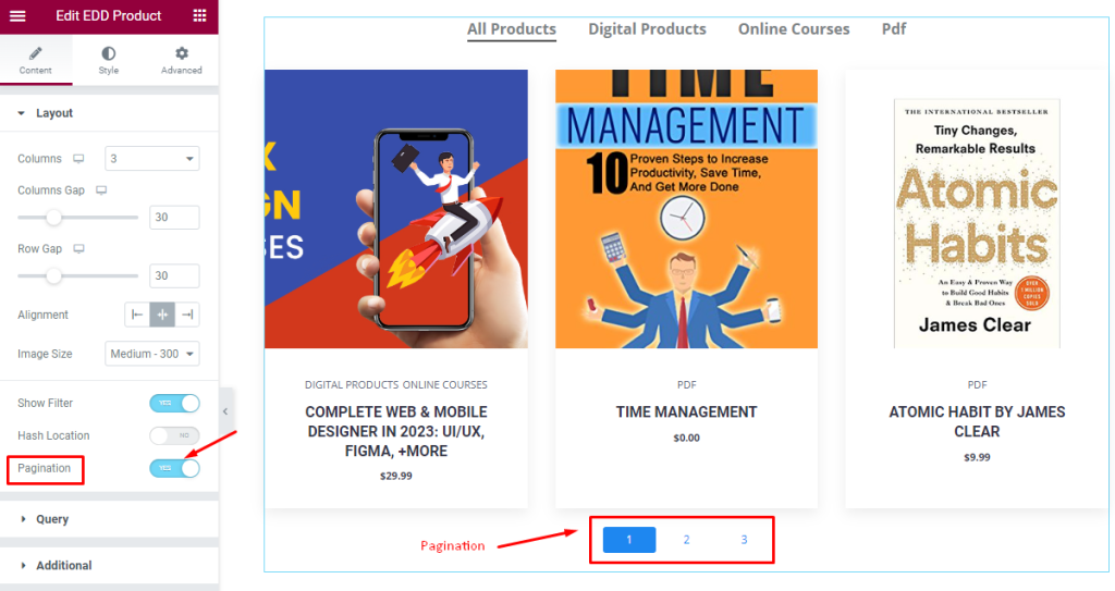layput pagination - BdThemes