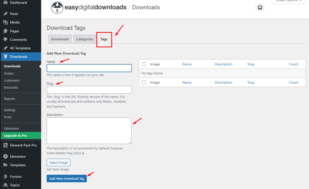 tags add - BdThemes