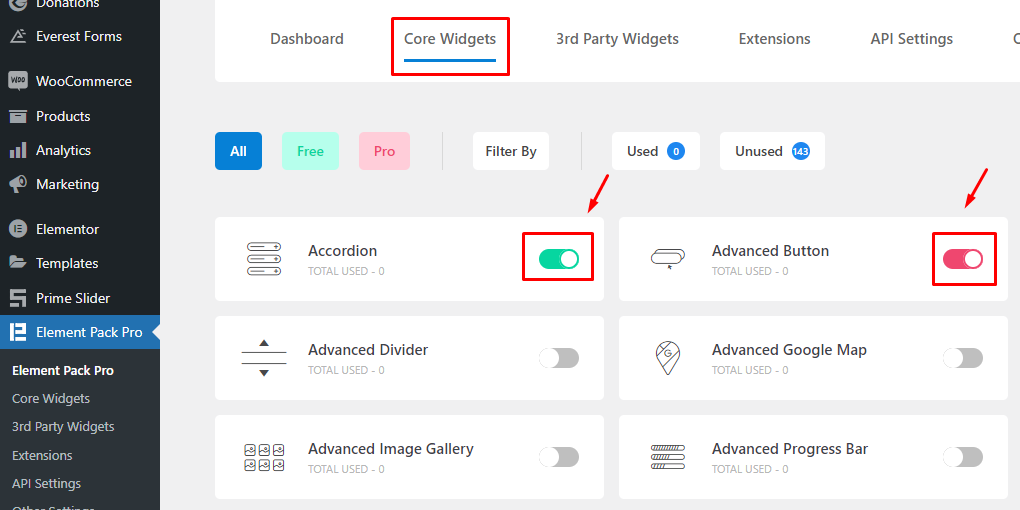 two widget activate 1 - BdThemes