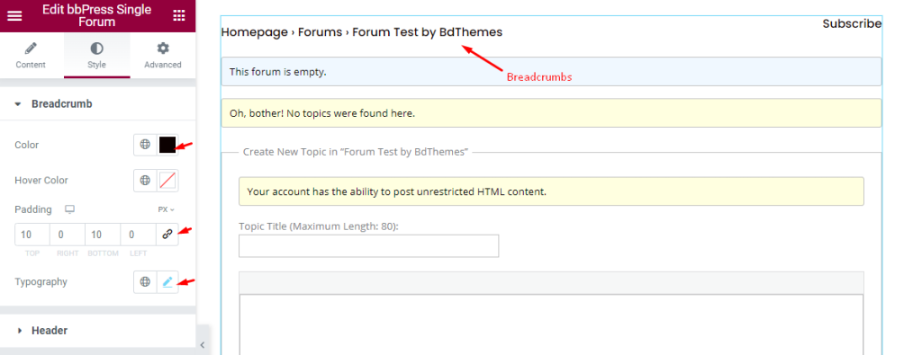 Breadcrumbs - BdThemes
