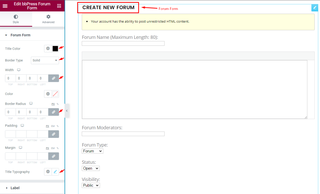 Forum Form 2 - BdThemes