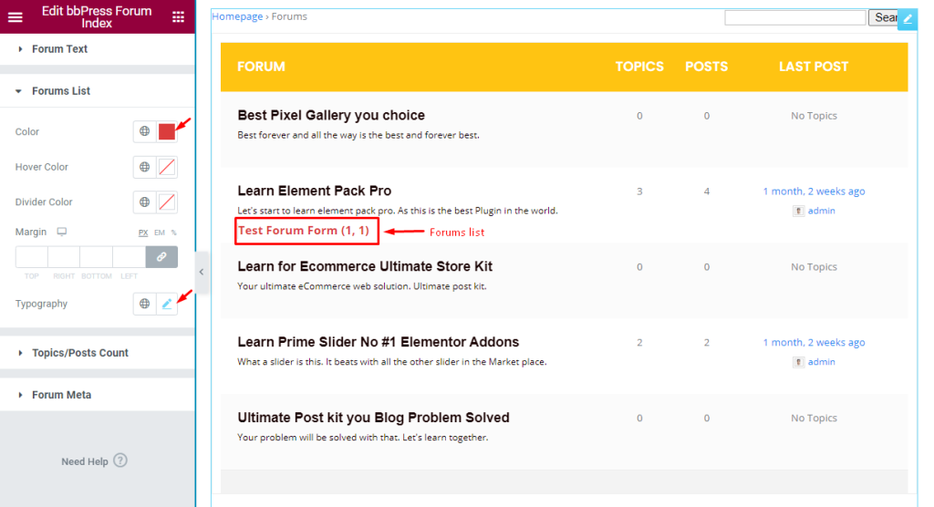 Forums list 2 - BdThemes