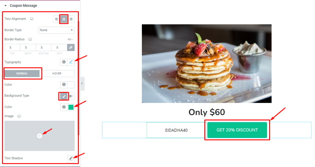 coupon message - BdThemes
