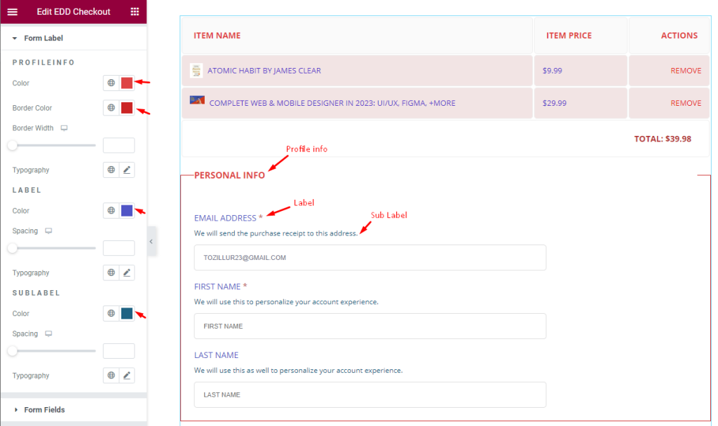 form label 2 - BdThemes