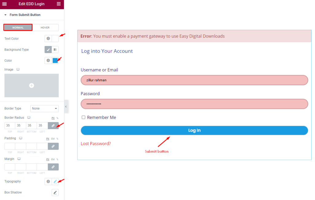 submit button normal - BdThemes
