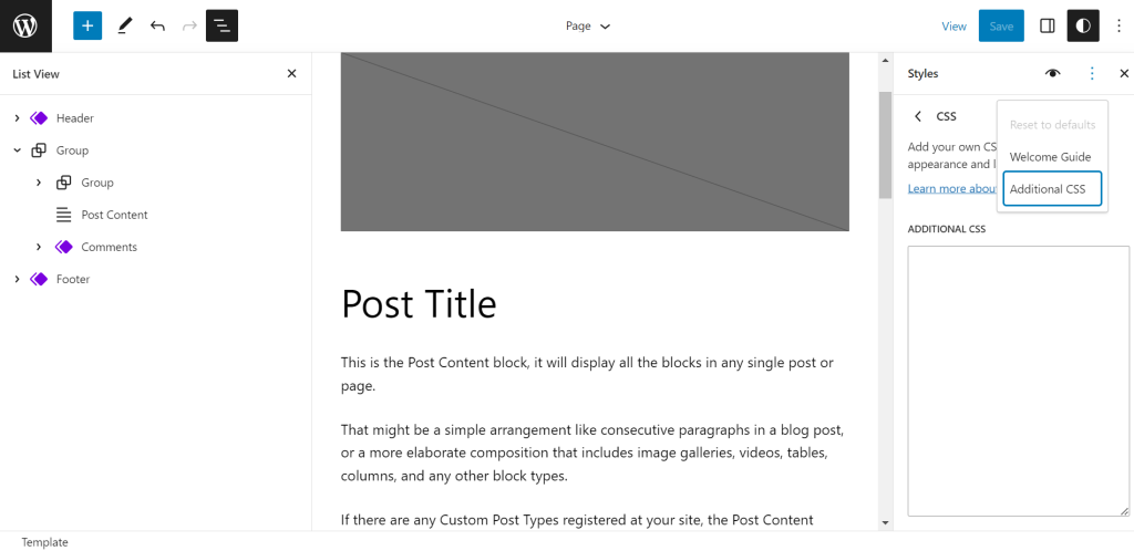 custom CSS
