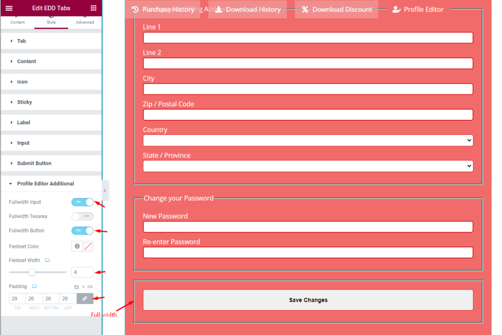 profil editor additional - BdThemes