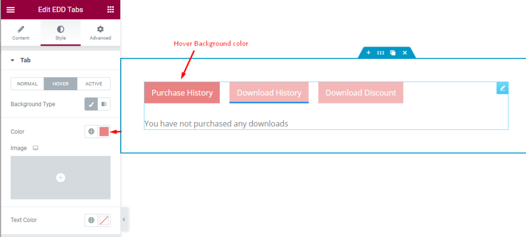 tab hover - BdThemes