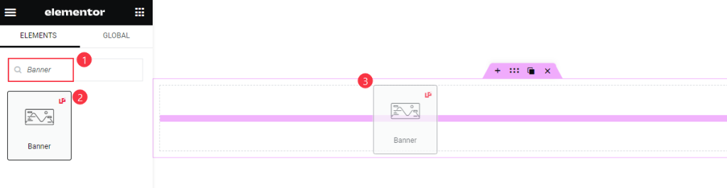 Inserting banner widget - BdThemes