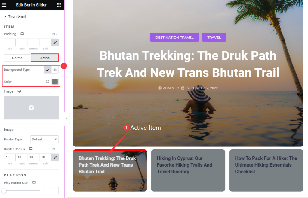 Thumbnai Item hover - BdThemes