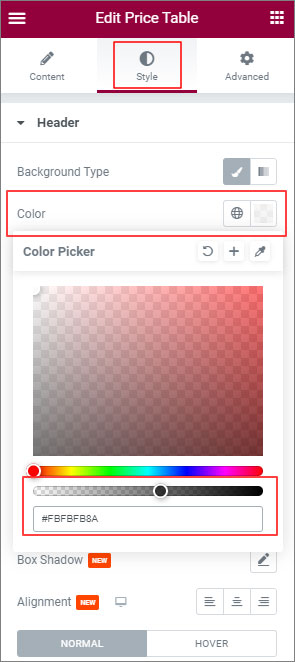 pricing table layout - BdThemes