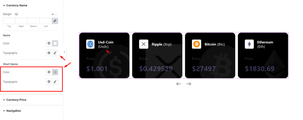 Crypto Currency Carousel widget 13 - BdThemes
