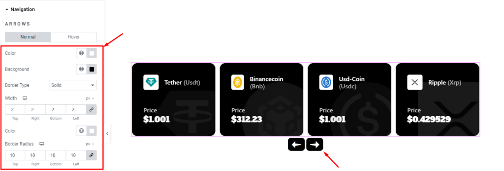 Crypto Currency Carousel widget 15 - BdThemes
