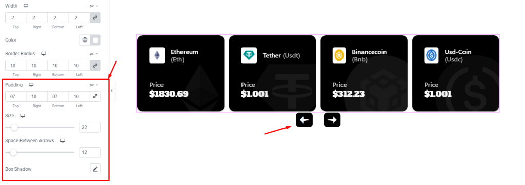 Crypto Currency Carousel widget 16 - BdThemes