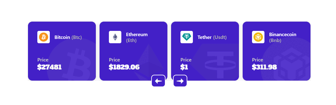 Crypto Currency Carousel widget 18 - BdThemes