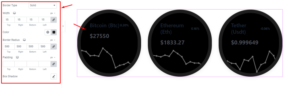 Crypto Currency Chart widget 6 - BdThemes