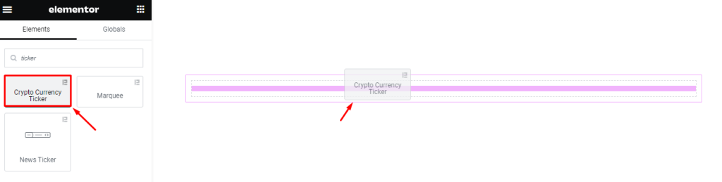 Crypto Currency Ticker widget 1 - BdThemes