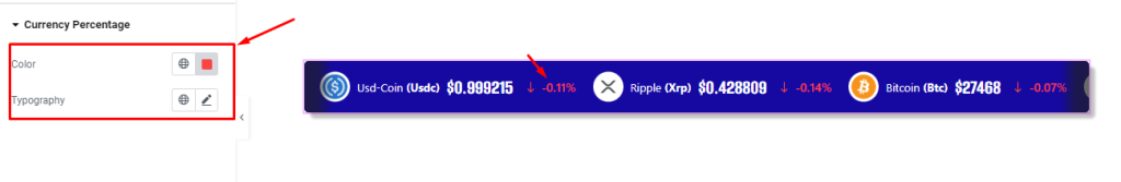 Crypto Currency Ticker widget 11 - BdThemes