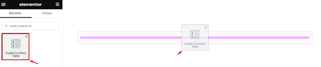 Crypto currency Table widget 1 - BdThemes