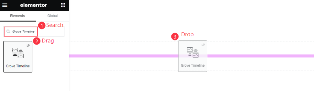 Inserting grove timeline widget - BdThemes