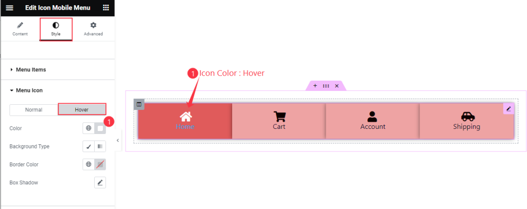 Menu Icon hover - BdThemes