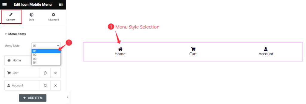 Menu Items style - BdThemes