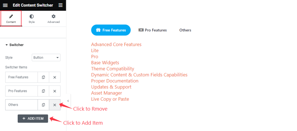 items add or remove 2 - BdThemes