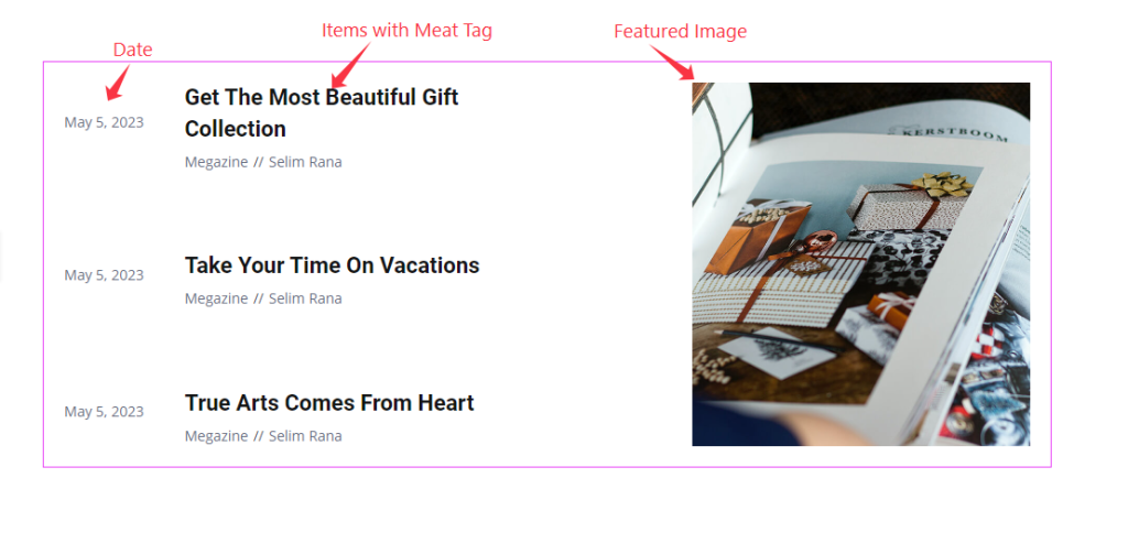 Default View of Exotic List 1 - BdThemes