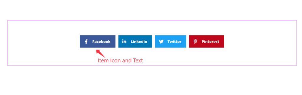 Default view of social share - BdThemes