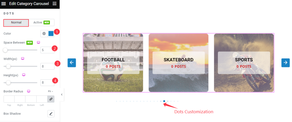 Navigation dots normal - BdThemes