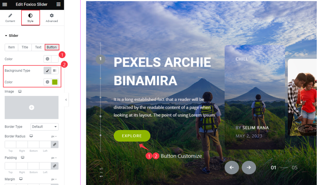 Slider Button - BdThemes