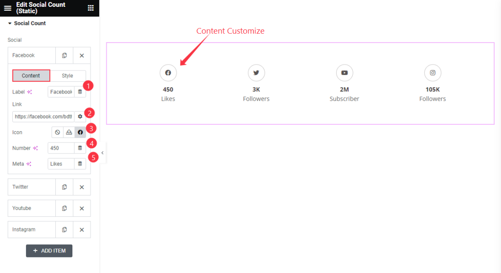 Social Count Content - BdThemes
