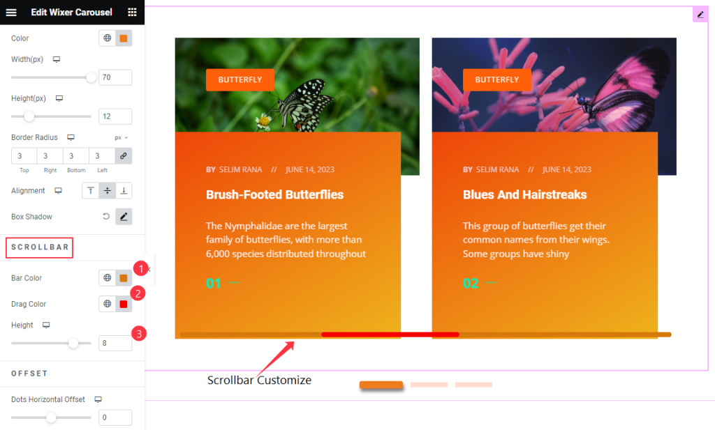 navigation Scrollbar - BdThemes