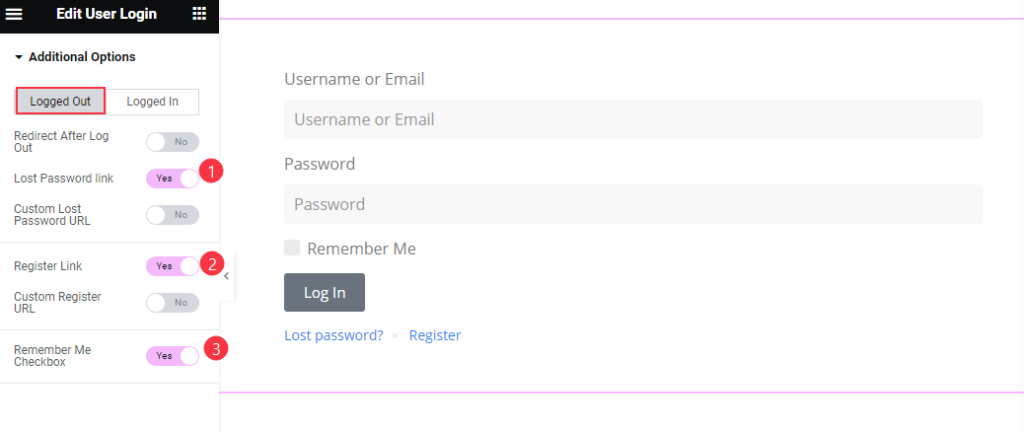 Additional Logged Out - BdThemes